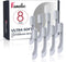 8 Packs for Quip Toothbrush Replacement Heads with Soft Bristles, Compact & Flexible, Head Refill Fit for Quip Toothbrush Heads, Compatible with Q...