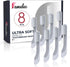 8 Packs for Quip Toothbrush Replacement Heads with Soft Bristles, Compact & Flexible, Head Refill Fit for Quip Toothbrush Heads, Compatible with Q...