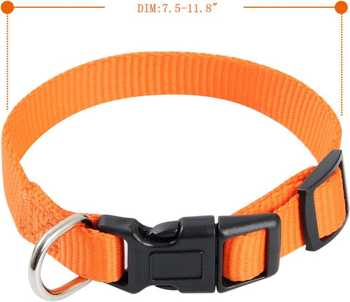 Soft Nylon Puppy Collars Puppy ID Collars Whelping Litter Collars(Deluxe) (8/Set)...