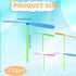 210 Pcs Plastic Flying Helicopter Toys Set Hand Helicopter Hand Rub Flying Propeller Toys Bamboo Dragonfly Toy for Kid Toddlers Gift Outdoor Flyin...