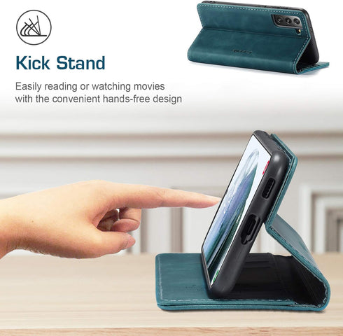 Kowauri Flip Case for Galaxy S21,Leather Wallet Case Classic Design with Card Slot and Magnetic Closure Flip Fold Case for Samsung Galaxy S21 5G (...