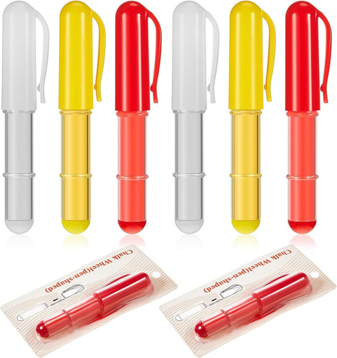 6 Pcs Sew Chalk Fabric Marker 0.6 x 4.13 Inch Fabric Pencils Chalk Marker Tailors Chalk Erasable Sewing Chalk for Quilting Sewing Crafting Fabrics...