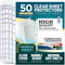 Sheet Protectors for 3 Ring Binder, Premium Clear Plastic Page Protectors for 3 Ring Binder, Sleeves 8.5 x 11 for Paper & Documents (50)...