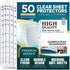 Sheet Protectors for 3 Ring Binder, Premium Clear Plastic Page Protectors for 3 Ring Binder, Sleeves 8.5 x 11 for Paper & Documents (50)...