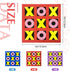 Tic Tac Toe (Pack of 24) 5"x5" Foam Tic-Tac-Toe,Mini Board Game for Kids,Children's Indoor Party Game,Birthday Party Favors,Goody Bag Stuffers,Yea...