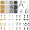 Pandahall 2045Pcs Jewelry Findings Kit 4 Colors Crimp Beads Covers Wire Guardians Jump Rings Lobster Claw Clasp Bead Tips with Pliers Beading Wire...