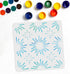 Starburst Stencil Star Stencil Template 11.8"×11.8" Square Reusable PET Hollow Out Starburst Wall Stencil for Floors/Walls/Furniture/Clothes/Bags ...