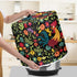 Floral Rooster Pressure Cooker Cover Kitchen Small Appliance Dust Cover with Top Handle and Pocket for Attachments, Easy to Clean...