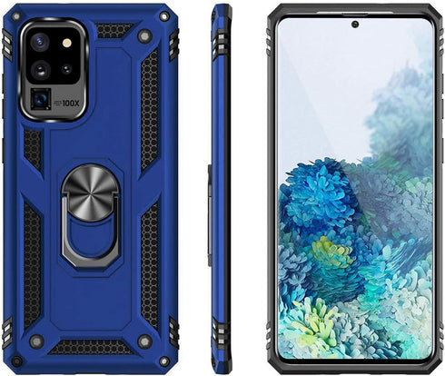 Fingic for Samsung S20 Ultra Case, Samsung Galaxy S20 Ultra Case Military Grade with Ring Car Mount Kickstand Hybrid Hard PC Soft TPU Shockproof P...