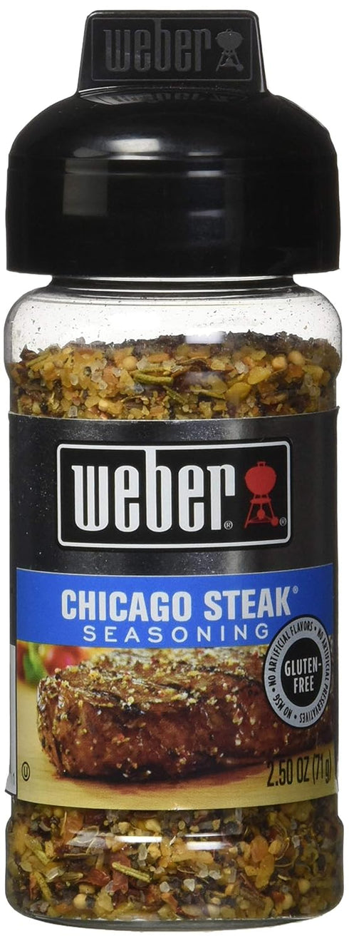 WEBER Grill CHICAGO STEAK Seasoning 2.5 oz. (Pack of 2)...