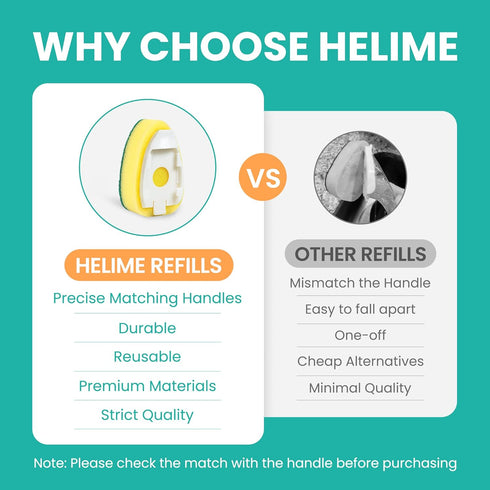 Dishwand Refills Sponges Heads - Non Scratch Dish Wand Refill Replacement, Heavy Duty Scrub Dots Brushes Dispenser, Soap Dispensing Scrubbers, Dis...