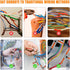 EEEKit 30Pcs Compact Wire Conductor Connector, T-Shape Lever Nut Wire Connector, Quick Splitter 3 Way Electrical Connectors, AWG 28-12...