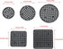 50pcs Flower Pot Hole Mesh Pad Plant Drainage Screens Gasket Round and Square Drainage Hole Screens for Gardening Plant Pot 5 Size...