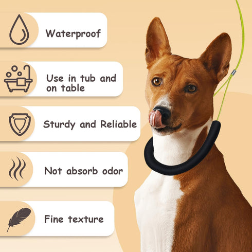 Pet Grooming Loops Dog Grooming Supplies, Pet Belly Loop Restraint No Sit Haunch Holder for Pet Dog Grooming Arm and Table, Stainless Steel Sturdy...