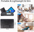 Wireless Bluetooth Keyboard with Touchpad 10inch Portable Rechargeable Slim Keyboard for iPad Pro/iPad Air/iPad 9.7/iPad 10.2/iPad Mini and Other ...