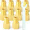 GASHER 5PCS 1/8" NPT Brake Line Adapter Fittings 3/8"-24 Threads for Inverted Flare Female...