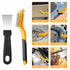 6 Pcs Wire Brush, Wire Brush Set, Brass/Nylon/ Steel Brush and Cleaning Spatula, Premium Metal Brush with Curved Handle Grip, Wire Brushes for Cle...