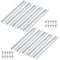 10 Piece Aluminum DIN Rails, 12 Inches Long, 35mm Wide, 7.5mm High, Top Hat Slotted DIN Rail with RoHS, Extra Premium Screws Included for Hardware...