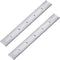 eBoot 2 Pack Stainless Steel Ruler Machinist Engineer Ruler, Rigid Metal Ruler with Inch Graduations 1/8, 1/16, 1/32, 1/64 Inch for Engineering, S...