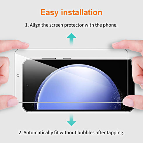 3 Pack for Samsung Galaxy S23 FE 5G Tempered Glass Screen Protector with 3 Pack Camera Lens Protector, Ultra-Thin Anti Scratch, Touch Sensitive, 9...