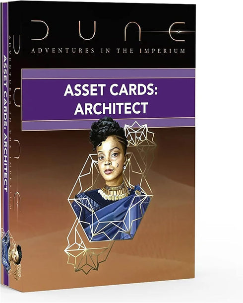 Dune: Asset Cards - Architect Expansion Deck - Dune Adventures in The Imperium, 56 Cards RPG Expansion, Accessory Pack, Each Card Details an Indiv...