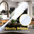 Superio Bottle Brush Scrubber Long, Blue and White Baby Bottle Brush with Rubber Grip Handle...