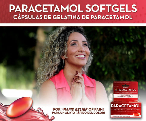 Acetaminophen 325mg 20 Softgels for Pain Relief, Liquid Filled Capsules to Rapid Release Pain, Quick Pain Reliever for Adults Extra Strength, Feve...