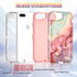 CASEFIV for iPhone 8 Plus/7 Plus/6 Plus/6s Plus Case, Marble Heavy Duty Shockproof Full Body Hard PC+Soft Silicone Drop Protective Women Girls Cas...