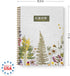 Grow Happy Thoughts Floral Spiral Notebook / 8.5" x 11" Journal / 120 College Ruled Pages/Durable Gloss Laminated Softcover/Gold Wire-o Spiral Bin...