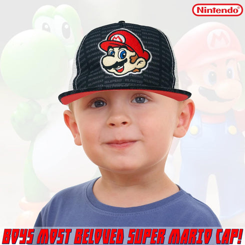 Nintendo Boys Super Mario Baseball Cap - Age 4-7 Black...