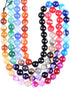 Massive Beads 140PCS 6MM Natural Crystal Beads Stripe Agate Gemstone Round Loose Energy Healing Beads with Free Crystal Stretch Cord for Jewelry M...