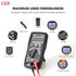 CEM DT-913T Digital Multimeter TRMS 4000 Counts Voltmeter Auto-Ranging Fast Accurately Measures LCD display Voltage Current Amp Resistance Diodes ...
