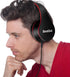 Kids Headphones for Kids Boys Over Ear Kids Headphones with Microphone in-line Volume Foldable Headphones with 3.5mm Plug Removable Cord (Black/Re...