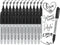 Permanent Marker Pens, 24 Counts Black Fine Point Permanent Marker Sets for Writing Doodling Marking Coloring...
