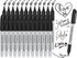 Permanent Marker Pens, 24 Counts Black Fine Point Permanent Marker Sets for Writing Doodling Marking Coloring...