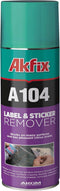 Akfix A104 Sticker Remover Spray - Cleaning Labels on Wood, Glass & Plastic - Safe Decal Remover for Tape, Residue, Gum and Stain Marker, Glue Era...
