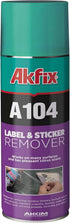 Akfix A104 Sticker Remover Spray - Cleaning Labels on Wood, Glass & Plastic - Safe Decal Remover for Tape, Residue, Gum and Stain Marker, Glue Era...