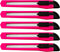 5 Bulk Small Neon Pink Utility Knife Box Cutters Snap Off Blade (9MM)...