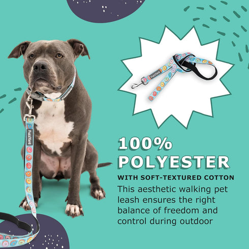 FuzzYard You Drive Me Glazy Dog Leash | Size S | Comfortable Neoprene Lead for Dogs | Perfect for Outdoor Walking & Training...