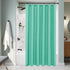 Biscaynebay Quality Fabric Shower Curtain Liners 72 Inch by 72 Inch, Teal Water Resistant Bathroom Curtains Rust Resistant Grommets & Weighted Bot...