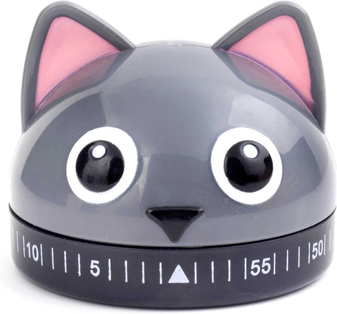 Kikkerland Cat Kitchen Timer in Grey...