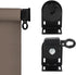 Lifepefe Bunge kit+cordless bracket+new end cover, universal replacement mounting bracket kit for outdoor/indoor sun blind (Black)...