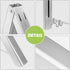 LIVEHITOP Wall Mounted Clothes Hanger, Foldable Clothes Airer Coat Rail Space Saving Dryer Rack for Laundry Bedroom Hotel RV (Silver)...