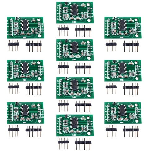 10pcs HX711 Load Cell Amplifier Module Board kit A/D Converter Module for Arduino Human Body Scale Pressure Sensors...
