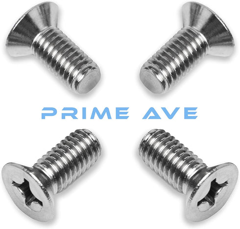Stainless Steel Brake Disc Rotor Screws Compatible/Replacement For Acura & Honda 936-000-601-40-H (Pack of 4)...