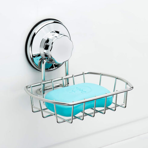 iPEGTOP 3in1 Suction Cup Shower Caddy Bath Wall Shelf + Soap Dish Holder for Large Shampoo Shower Gel Holder Bathroom Storage - Rustproof Stainles...