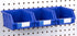 Pegboard Bins - 3 Pack Blue Large - Hooks to Any Peg Board - Organize Hardware, Accessories, Attachments, Workbench, Garage Storage, Craft Room, T...