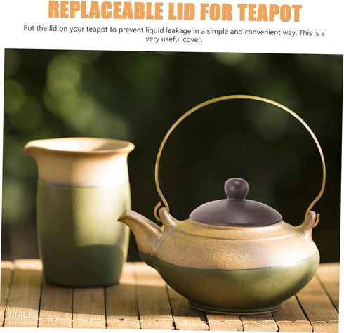 Purple Clay Teapot Lid Porcelain Teapot Tea Kettle Lid Tea Kettle Replacement Lid Ceramic Teapot Japanese Accessories Vintage Tea Kettle Teapot Co...