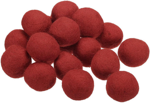 PATIKIL Wool Felt Balls Beads Wool Felting Pom 3cm 30mm Red for Home Crafts Handcrafts Project DIY Pack of 20...
