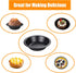 5Inch Mini Pie Pans, Pie Plates for Baking, 7.8Oz Round Bakeware Set for Baking Pies, Cakes, Tarts, Desserts - Black...